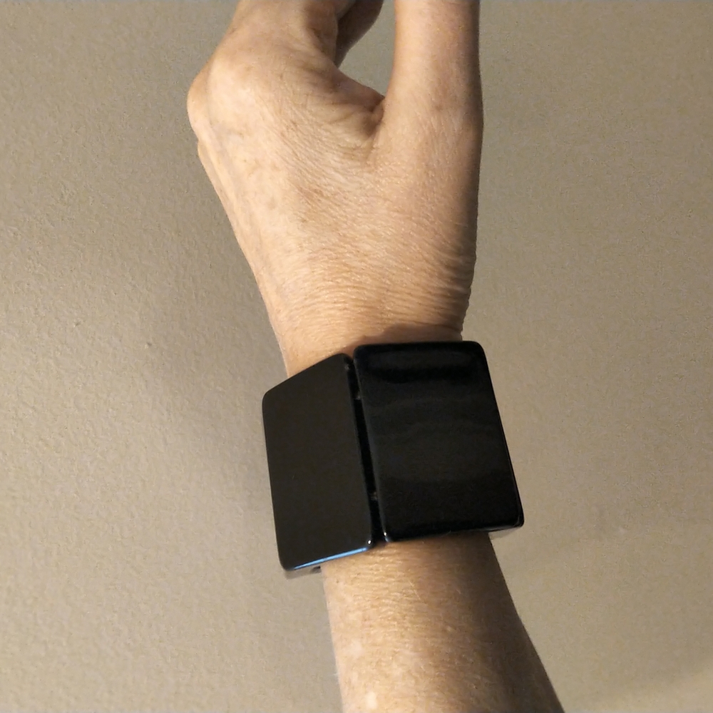 Marion Godart beautiful chunky resin French designer statement bracelet.